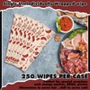 Siifert 250 Pcs BBQ Wet Wipes Individually Wrapped Pre Moistened
