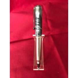 Hand Crafted 300 win mag nickle finish bullet pen with acrylic MADE IN THE USA