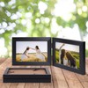Giftgarden 4x6 Double Picture Frame with Real Glass Display Horizontal