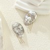 Silver Mask Face Tassel Earrings Statement Dangle Earrings for Women