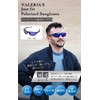 Valeria UV400 Polarized Sunglasses, Windproof, Pollen Resistant Fit, Hard Case