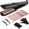 Sixriver Hair Crimper for Women 4 in 1 Flat Crimping