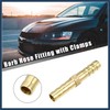 INFINAUTO 1 Set 6mm Copper Hose Barb Fitting Connector with