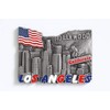 Los Angeles (USA) - 3D Metal Fridge Magnet for Kitchen