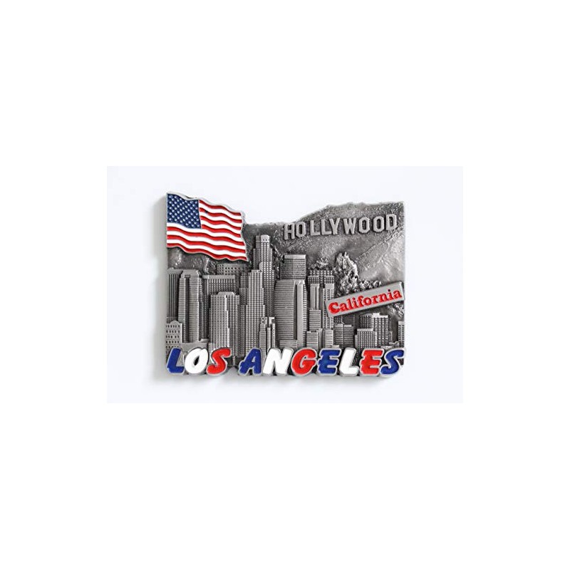 Los Angeles (USA) - 3D Metal Fridge Magnet for Kitchen
