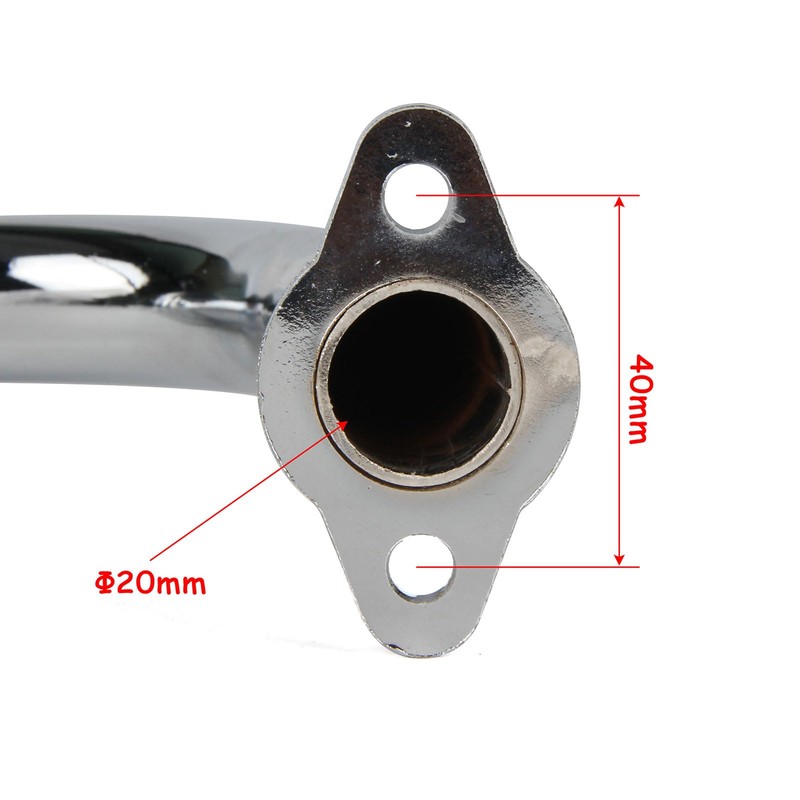 SUNQIAO Motorized Bicycle Exhaust, Bicycle Muffler Silence for 49cc 50cc