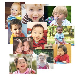 Toddler Time Multicultural Kids Posters for Classroom Decoration, Preschool Bulletin Boards & Circle Time -10 Large Picture Cards