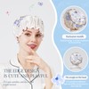 LONGDON HOMEONE Shower Caps,6 PCS Patterns Show Cap,Double Layer Waterproof
