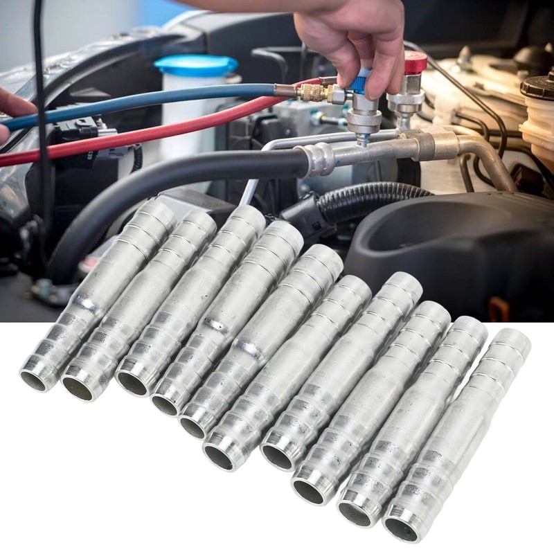 50 Pcs Air Conditioning Hose Barb Fitting Aluminum Pipe Connector