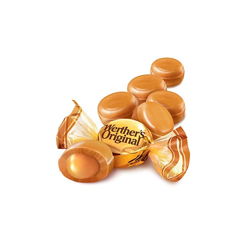 Werther's Original Creamy Caramel Filled Candy, 2.65 Oz Bags (Pack