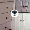 BOZONLI 6pcs 30mm Black Crystals Glass Drawer Knobs Cupboard Knobs