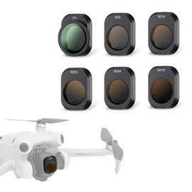JJC ND CPL Filter Kit Compatible with DJI Mini 4 Pro, 6 Pack ND8 ND16 ND32 ND64 ND256 Neutral Density Fixed Filters CPL Polarizer, Multi Coated Portable ND Filter Mini 4 Pro Drone Accessories