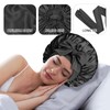 ANGELEMM Silk Hair Bonnet for Sleeping - Black Satin Bonnet