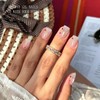 Semi Cured Gel Strips Nail Art Sticker Wrap Glitter