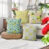 ASDCXZ Cushion Cover 40x40 cm 4pcs Set, Summer Fruit Yellow