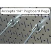 Wall Control Industrial Metal Pegboard- Black Three 16inx32in Panels