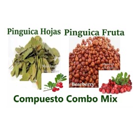 alfabel PINGUICA FRUTA y hoja semilla fruta 4 oz.UVA URSI FRUIT and leaf Hierba Mexicana