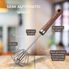Semi Automatic Whisk, Whisks Stainless Steel for Kitchen,Mixing Stainless Steel