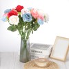 PATIKIL 15pcs Fake Roses, Roses Artificial Flowers Artificial Roses Silk