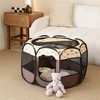 Sea Team Foldable Pet Playpen - Portable, Soft Pop-Up Design
