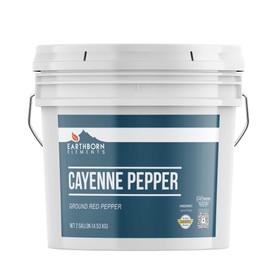 Earthborn Elements Cayenne Pepper, 2 Gallon Bucket, Spicy Flavor, Ground Red Pepper