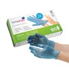 HOMESHOPA Disposable Vinyl Gloves, Blue 100Pcs Small Powder Free, Latex