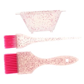 Healvian 1Set Hair Dye Color and Bowl Set Professional Hair Coloring Brush and Mixing Bowl Kit for Easy Application Durable Hair Salon Supplies for Home Use