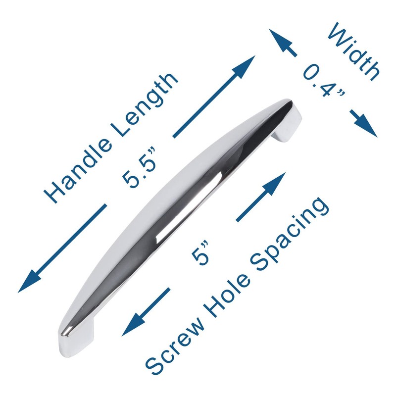 monti hardware | 1 Pack Polished Chrome 5 Inch Hole
