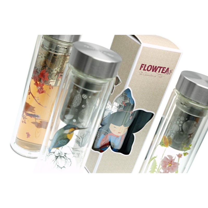 'Flowtea® Little Geisha Teapot Red Color, approx. 350 400ml Capacity