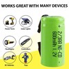 anmas rucci AA Ni-Cd 1.2V 2/3AA 600mAh Rechargeable Battery -