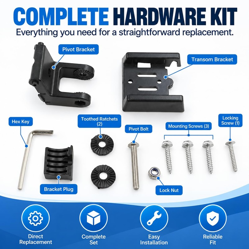 740093-1 7400931 Transducer Bracket Compatible with Humminbird XNT Transducers, MHX