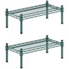 2 Pack 12" x 24" x 8" Green Wire Dunnage