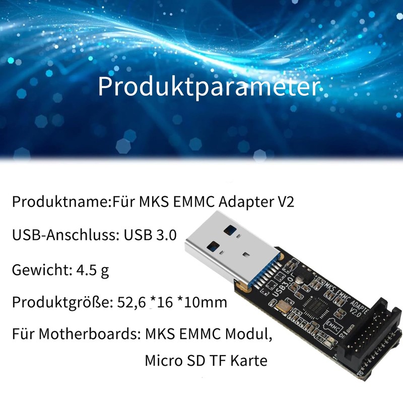 For MKS EMMC Adapter V2 USB 3.0 Card Reader Module