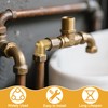 Brass 90 Degree Angle Connector, Pack of 2 1/2 Inch
