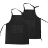 REBECASKYENS 2 PCS Black Kids Apron Kids Chef Apron Toddler