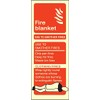 Sign, Fire Blanket Id, Rp, External Height 200mm, External Width 75mm, Sign Colour White on Red, Sign Legend Fire Blanket, Sign Material Plastic, Sign Type Fire Equipment, Personal Protection & Site S