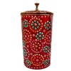 RASTOGI Handicraft Pure Copper Jug Hand Painting Decorated for Water
