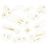 World Craft KFS-001 Shootingstar Seal, Sparkling Clear Flake Seal, Gold