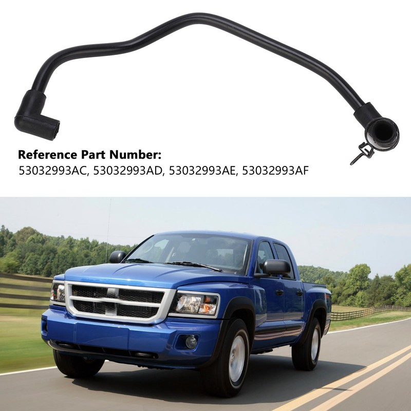 Crankcase Ventilation Hose 53032993AE Flexible Black Replacement For Jeep Commander