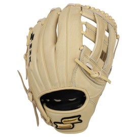 SSK Z5 Craftsman Outfield Baseball Glove – Deep Pocket 12.25" - 12.5” - 12.75” – Right & Left Hand Throw (Camel - H Web, 12.25" - Left Hand Throw)