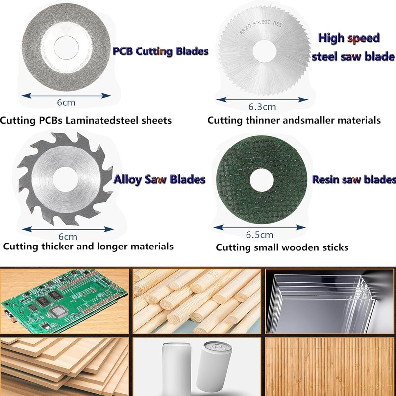 MIUPWULA Mini Table Saw,Mini Multi-Functional Portable Crafts Saw Speed Angle