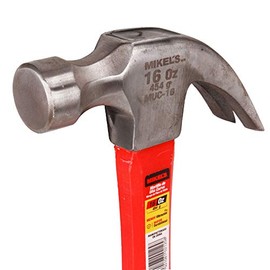 Mikels MUC-16 Martillo de Uña Curva, Mango de Fibra de Vidrio, 16 oz                                                                                  