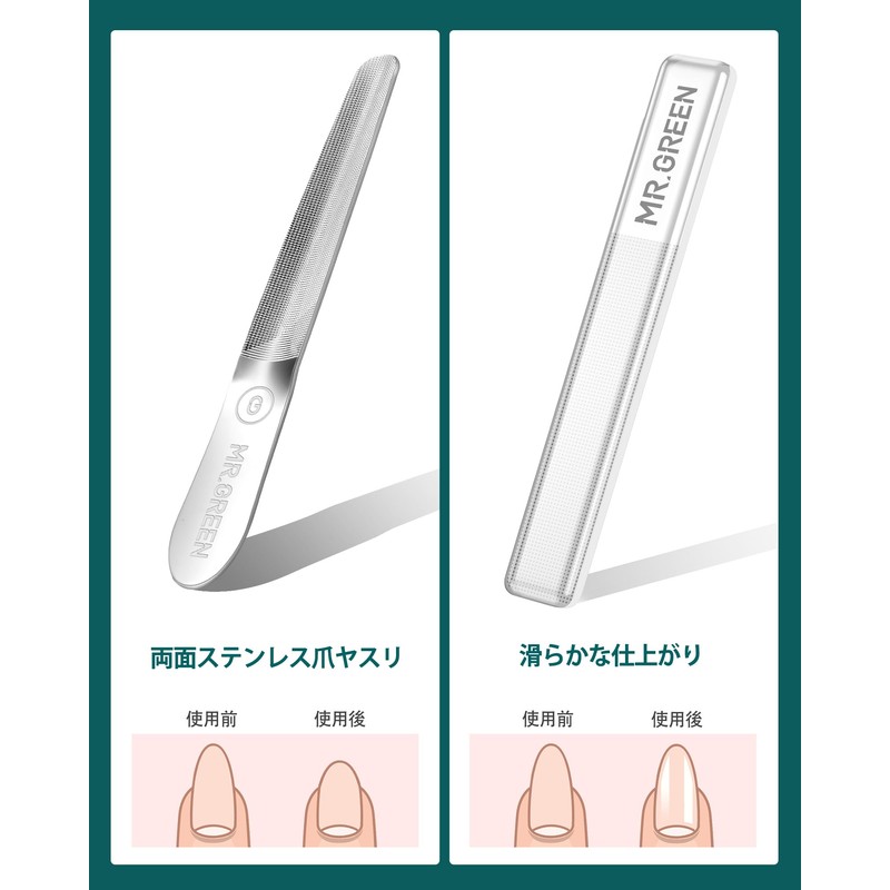 MR.GREEN Nail Clippers Set 10 Pieces Nail Care