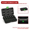 EMENTOL 3/8" Drive Impact Socket Set, Semi-Deep Sockets, 13 Pieces,