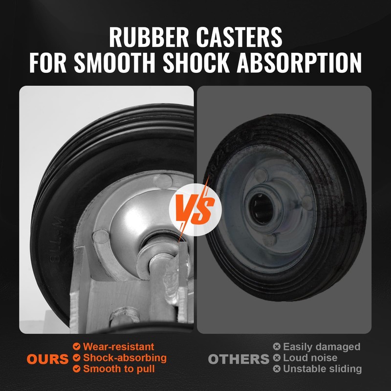 Happybuy Sliding Gate Kit, 6” Rolling Gate Hardware Kit, Heavy