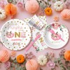HYOWCHI Our Little Pumpkin Is Turning One Decorations Tableware Girl,