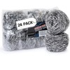 Brheez Stainless Steel Cleaner Scouring Pads [24 Pack] - Industrial