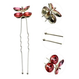 Healeved 4pcs Rhinestone Hair for Brides and Bridesmaids Shaped Wedding Hair Accessories Sparkly Clips for Elegant Updos and Buns for Prom and Special Occasions