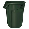 Rubbermaid Commercial Products BRUTE Heavy-Duty Round Trash/Garbage Can, 32-Gallon, Green,