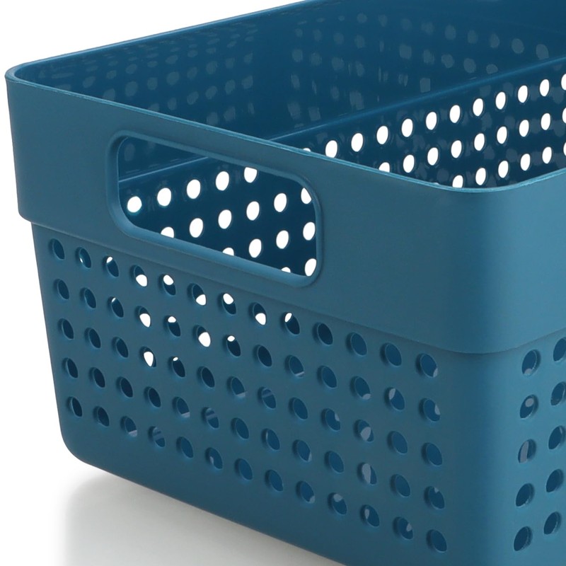 com-four® 4-Piece Storage Basket Set - Decorative Baskets - Plastic